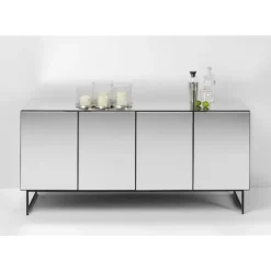Kommoden & Sideboards-KARE Design Sideboard Soran Schwarz 160X45Cm