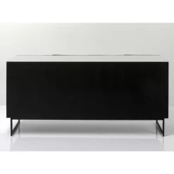 Kommoden & Sideboards-KARE Design Sideboard Soran Schwarz 160X45Cm