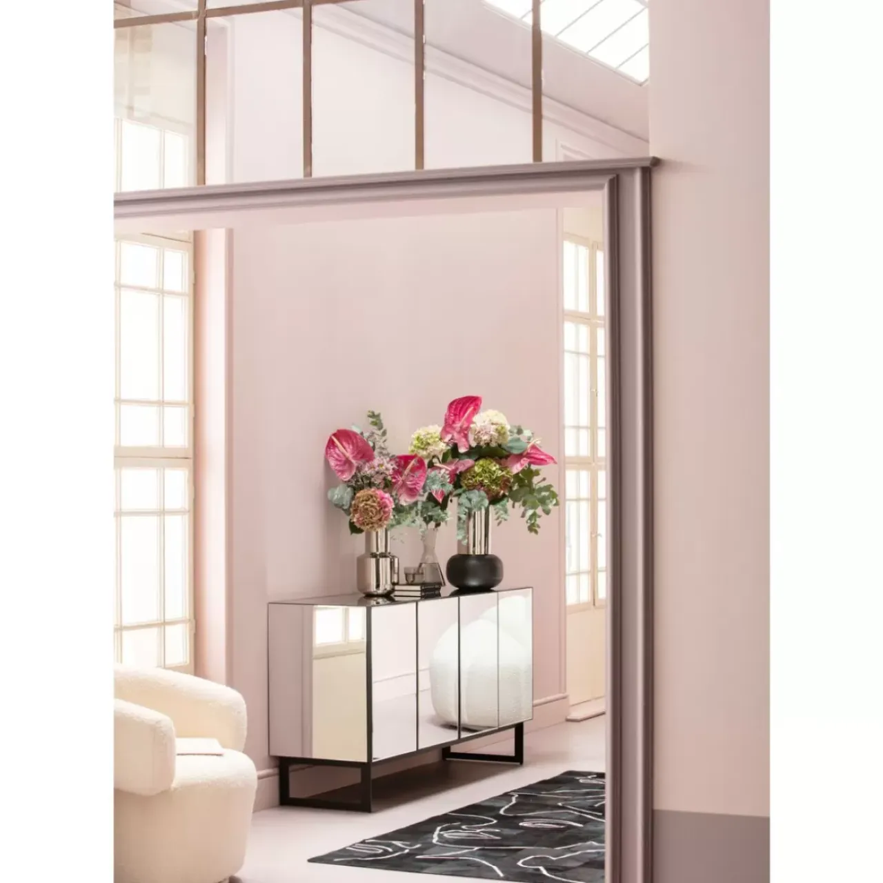 Kommoden & Sideboards-KARE Design Sideboard Soran Schwarz 160X45Cm