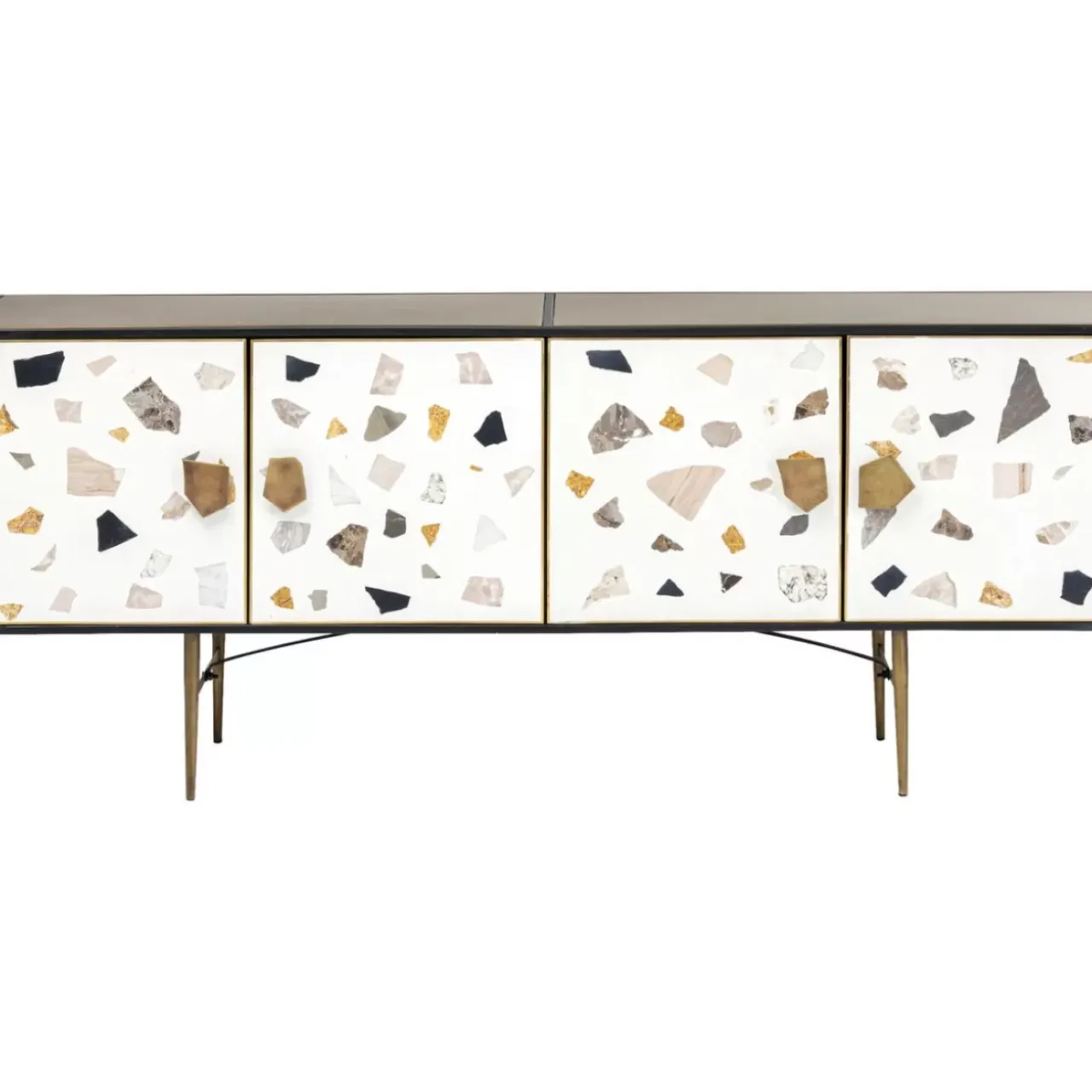 Kommoden & Sideboards-KARE Design Sideboard Terrazzo 183Cm