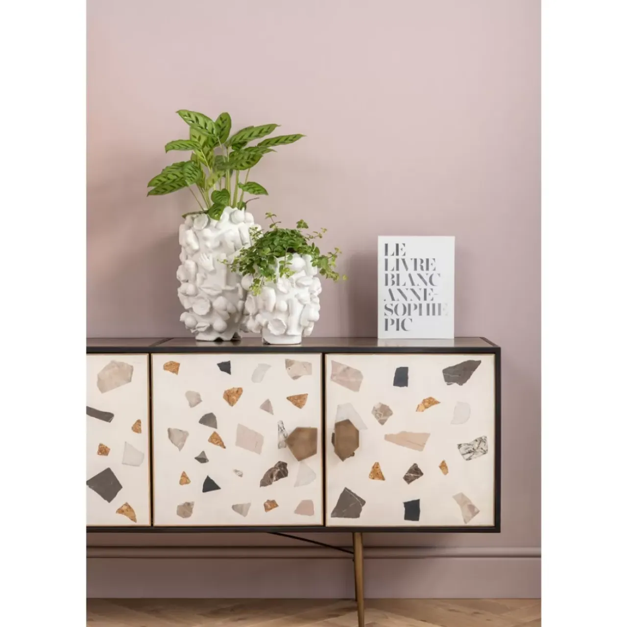 Kommoden & Sideboards-KARE Design Sideboard Terrazzo 183Cm