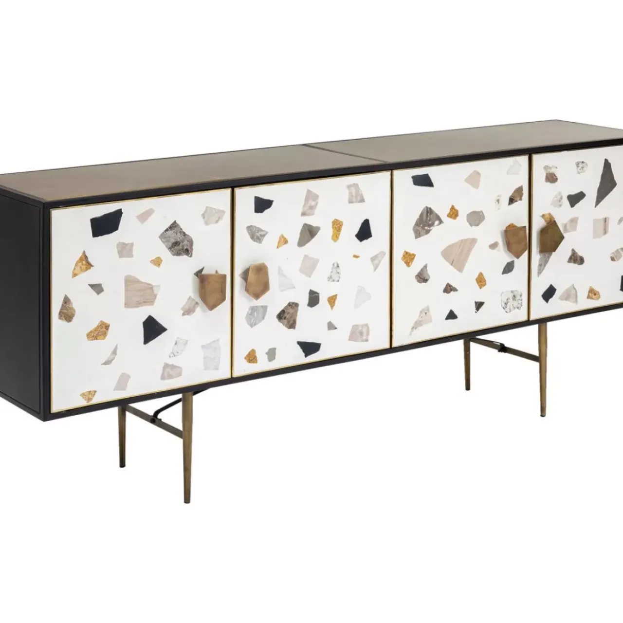 Kommoden & Sideboards-KARE Design Sideboard Terrazzo 183Cm