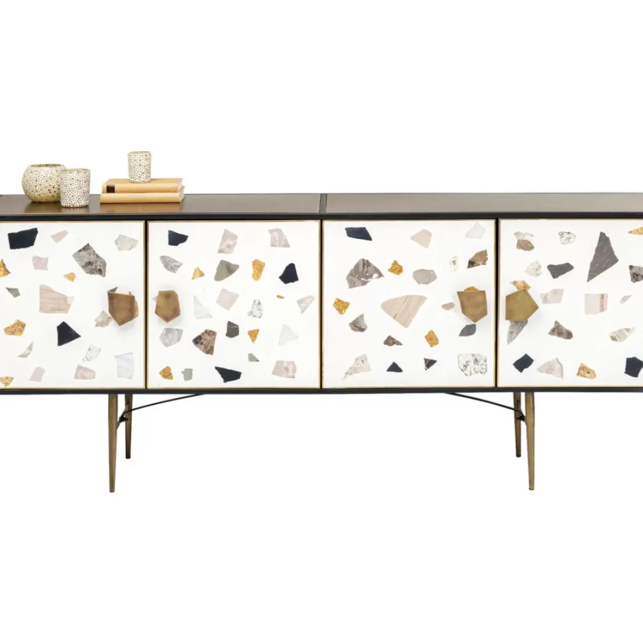 Kommoden & Sideboards-KARE Design Sideboard Terrazzo 183Cm