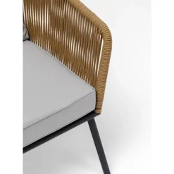 Outdoormöbel-KARE Design Sitzgruppe Elba Quattro Natur (4/Tlg.)