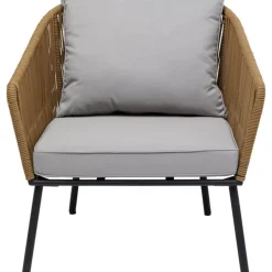 Outdoormöbel-KARE Design Sitzgruppe Elba Quattro Natur (4/Tlg.)