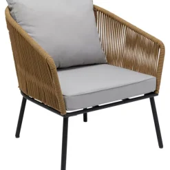 Outdoormöbel-KARE Design Sitzgruppe Elba Quattro Natur (4/Tlg.)