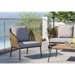 Outdoormöbel-KARE Design Sitzgruppe Elba (4-Tlg.)
