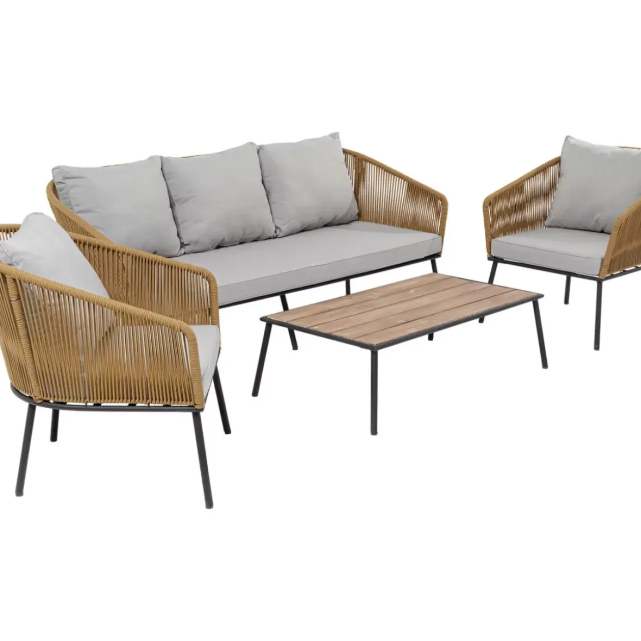 Outdoormöbel-KARE Design Sitzgruppe Elba (4-Tlg.)
