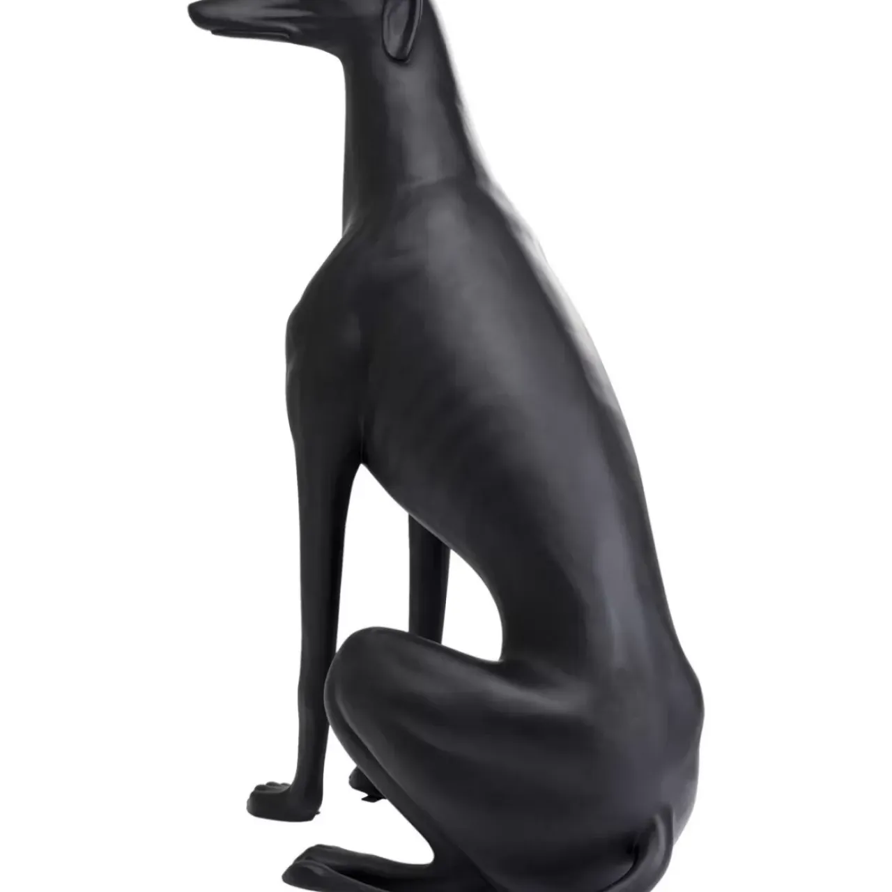 Deko & Geschenkartikel-KARE Design Skulptur Greyhound Oskar Schwarz 180Cm