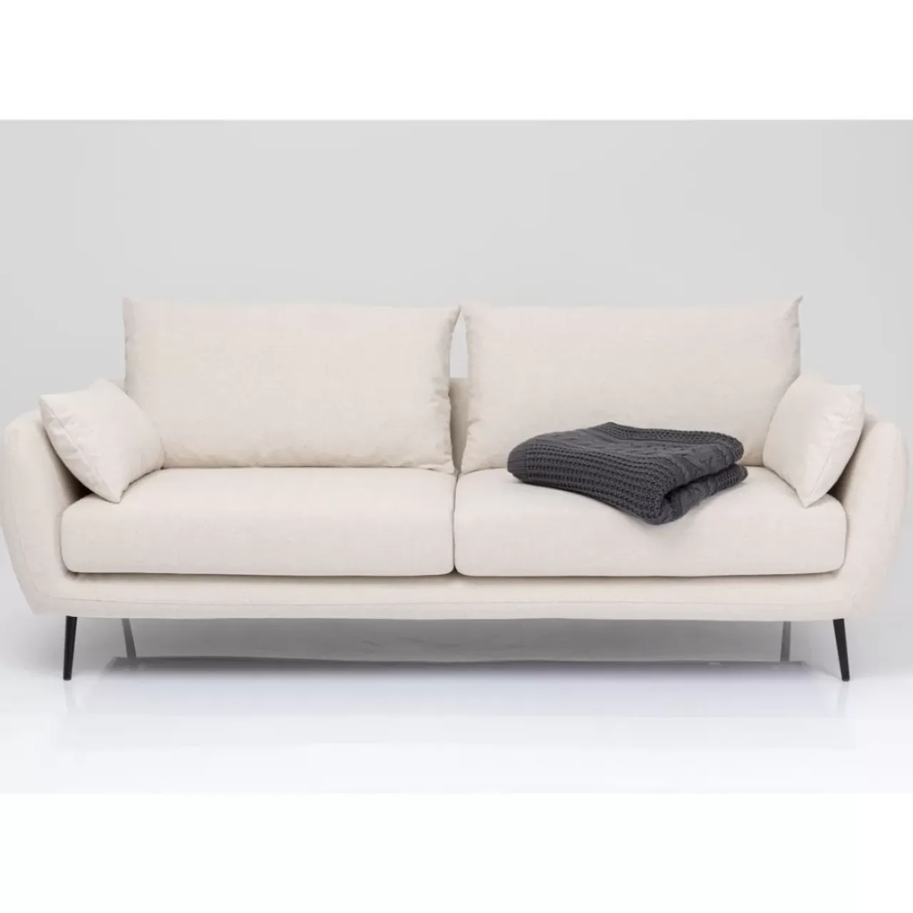 Sofas & Couches-KARE Design Sofa Amalfi 2-Sitzer Creme 219Cm