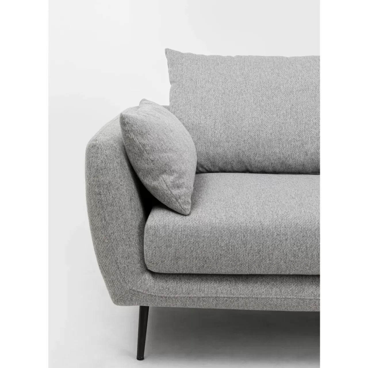 Sofas & Couches-KARE Design Sofa Amalfi 2-Sitzer Grau 219Cm