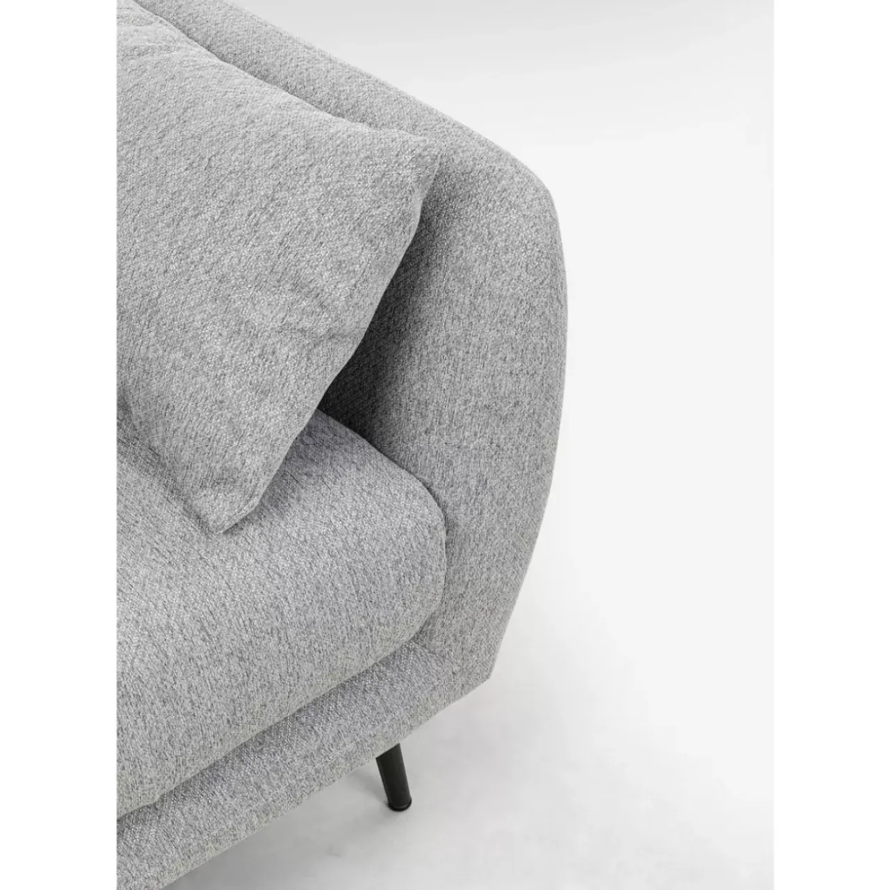 Sofas & Couches-KARE Design Sofa Amalfi 2-Sitzer Grau 219Cm