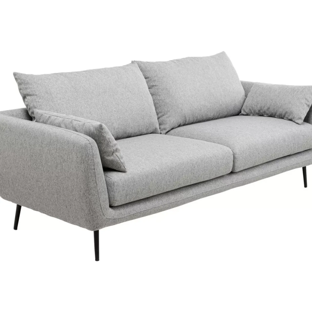 Sofas & Couches-KARE Design Sofa Amalfi 2-Sitzer Grau 219Cm
