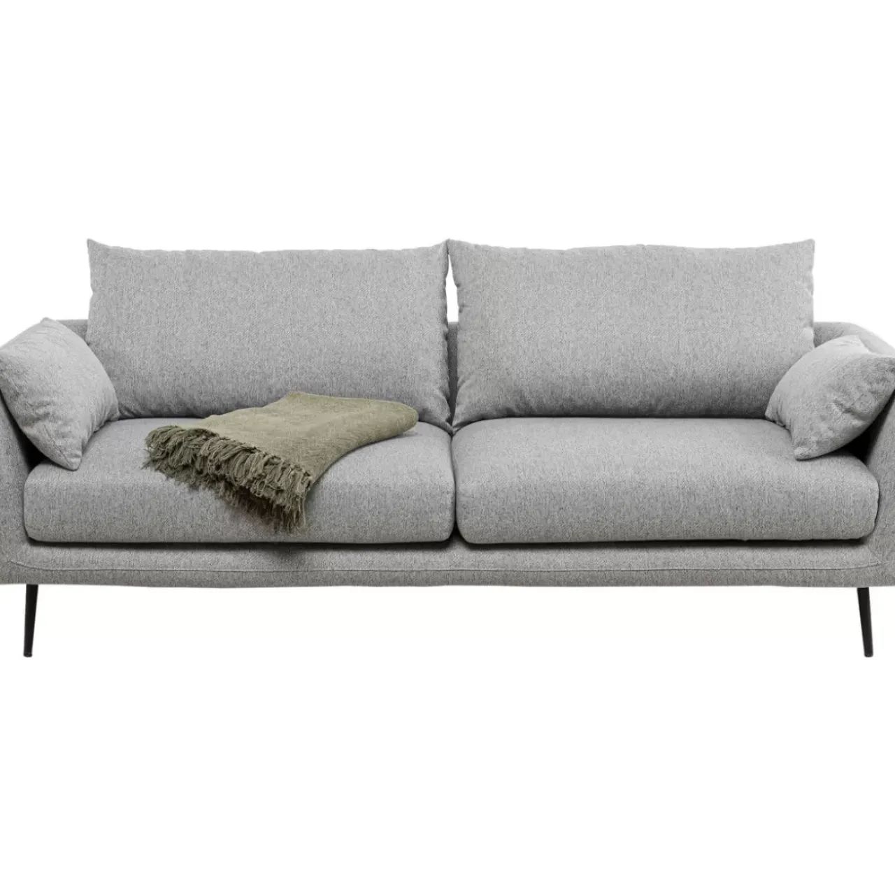Sofas & Couches-KARE Design Sofa Amalfi 2-Sitzer Grau 219Cm