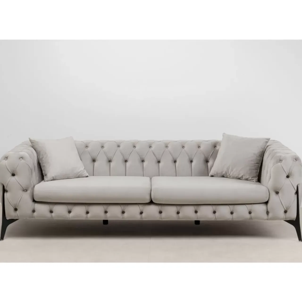 Sofas & Couches-KARE Design Sofa Bellissima 3-Sitzer Beige 240Cm
