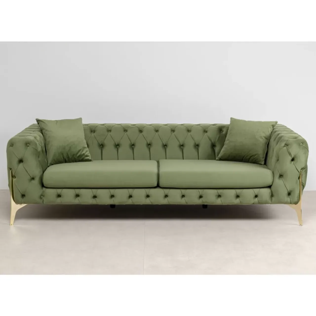 Sofas & Couches-KARE Design Sofa Bellissima 3-Sitzer Grun 240Cm