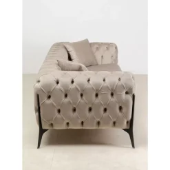 Sofas & Couches-KARE Design Sofa Bellissima 2-Sitzer Velvet Beige 200Cm