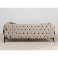 Sofas & Couches-KARE Design Sofa Bellissima 2-Sitzer Velvet Beige 200Cm