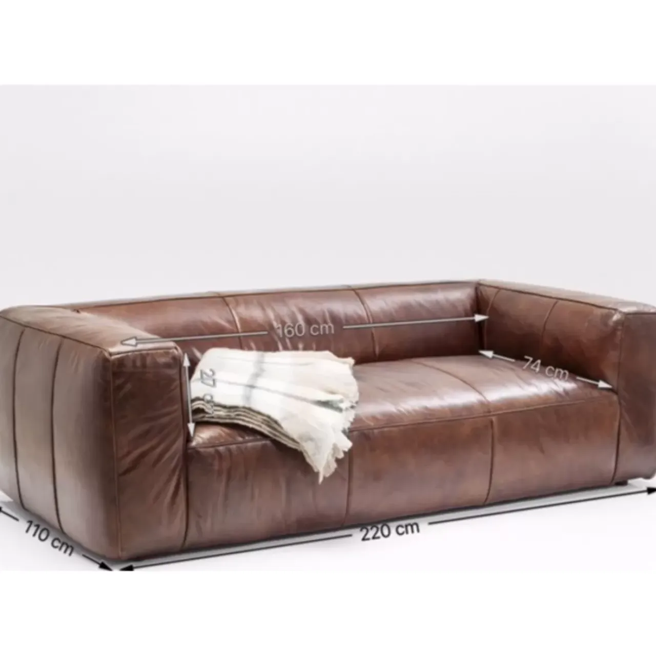 Sofas & Couches-KARE Design Sofa Cubetto 3-Sitzer 220Cm