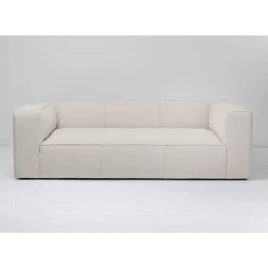 Sofas & Couches-KARE Design Sofa Cubetto 3-Sitzer Creme 220Cm