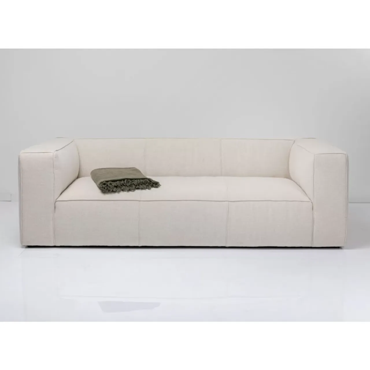 Sofas & Couches-KARE Design Sofa Cubetto 3-Sitzer Creme 220Cm