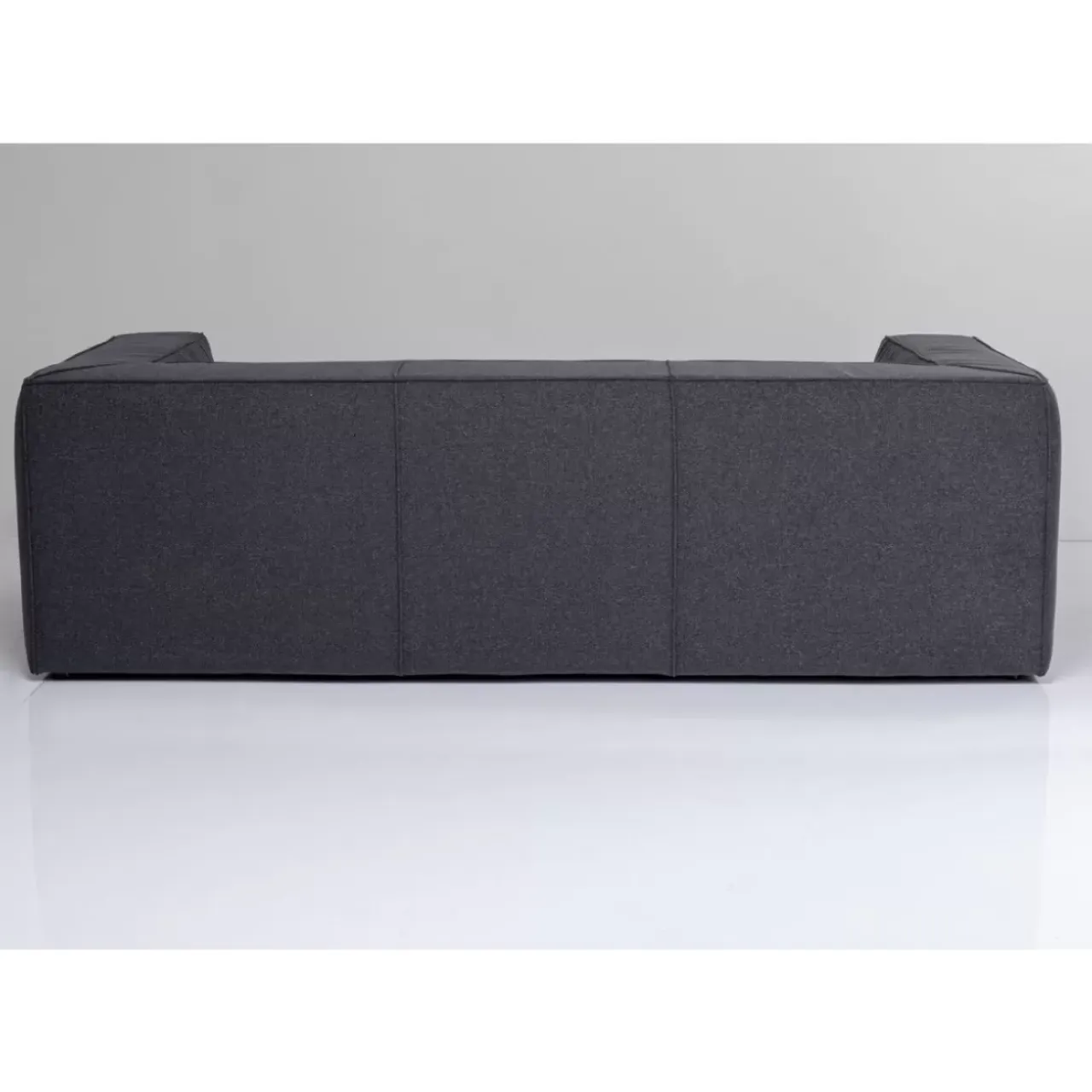 Sofas & Couches-KARE Design Sofa Cubetto 3-Sitzer Dunkelgrau 220Cm