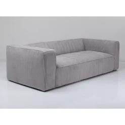Sofas & Couches-KARE Design Sofa Cubetto 3-Sitzer Hellgrau 220Cm