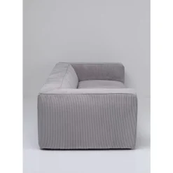 Sofas & Couches-KARE Design Sofa Cubetto 3-Sitzer Hellgrau 220Cm