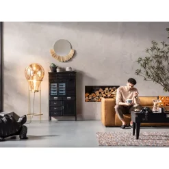 Sofas & Couches-KARE Design Sofa Cubetto 3-Sitzer Velvet Braun
