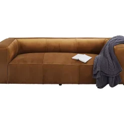 Sofas & Couches-KARE Design Sofa Cubetto 3-Sitzer Velvet Braun