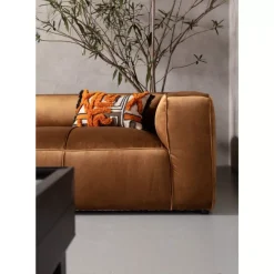 Sofas & Couches-KARE Design Sofa Cubetto 3-Sitzer Velvet Braun