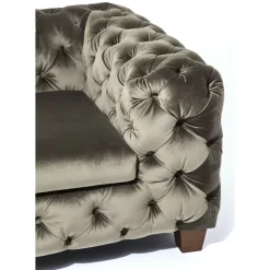 Sofas & Couches-KARE Design Sofa Desire 3-Sitzer Khaki