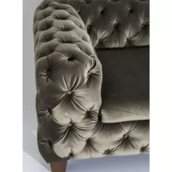 Sofas & Couches-KARE Design Sofa Desire 3-Sitzer Khaki