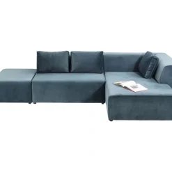 Sofas & Couches-KARE Design Sofa Infinity Velvet Ocean Rechts
