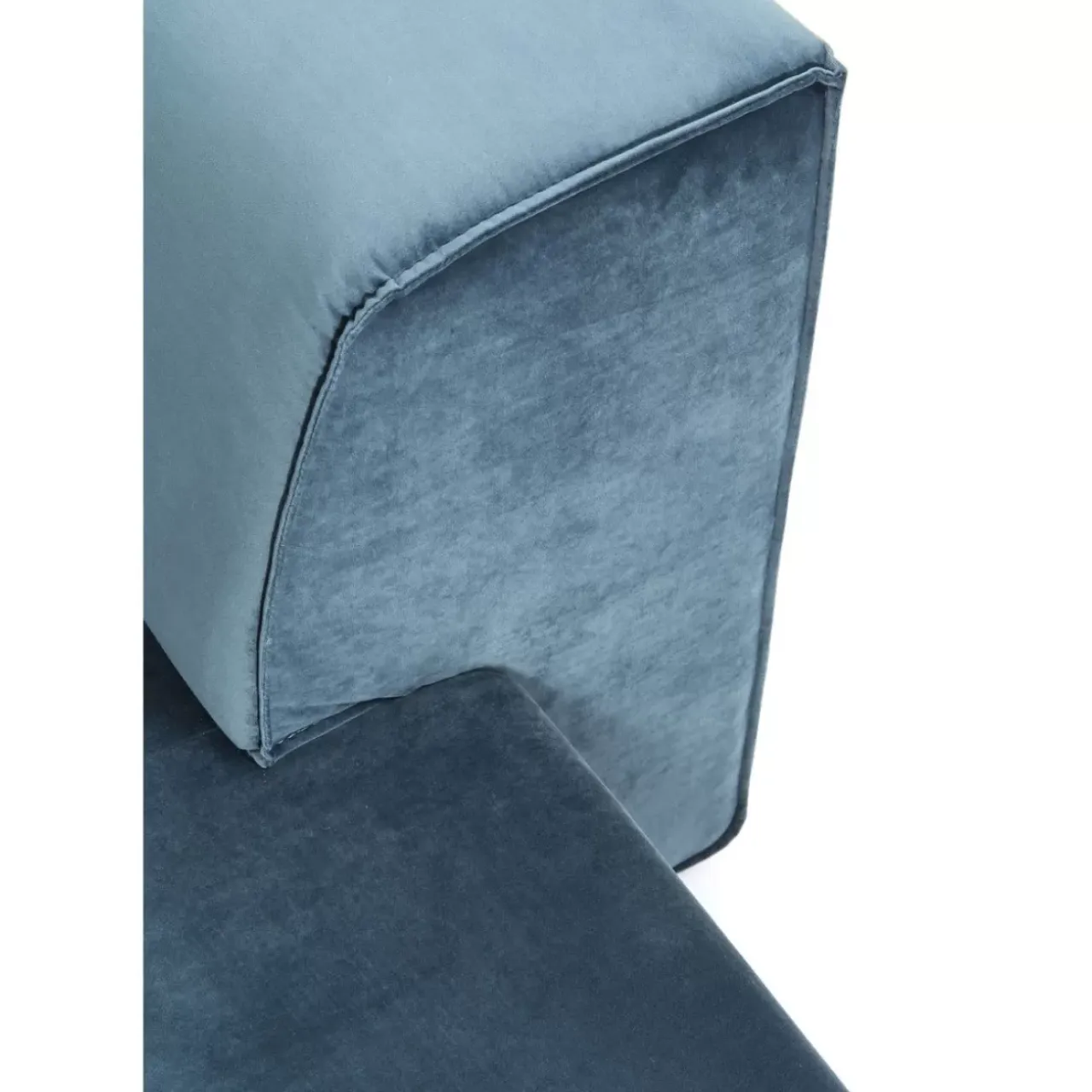 Sofas & Couches-KARE Design Sofa Infinity Velvet Ocean Rechts