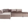 Sofas & Couches-KARE Design Sofa Infinity Velvet Taupe Links