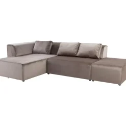 Sofas & Couches-KARE Design Sofa Infinity Velvet Taupe Links