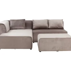 Sofas & Couches-KARE Design Sofa Infinity Velvet Taupe Links