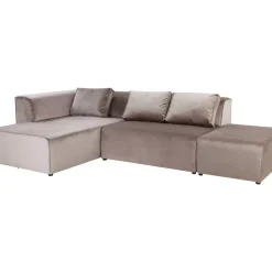 Sofas & Couches-KARE Design Sofa Infinity Velvet Taupe Links