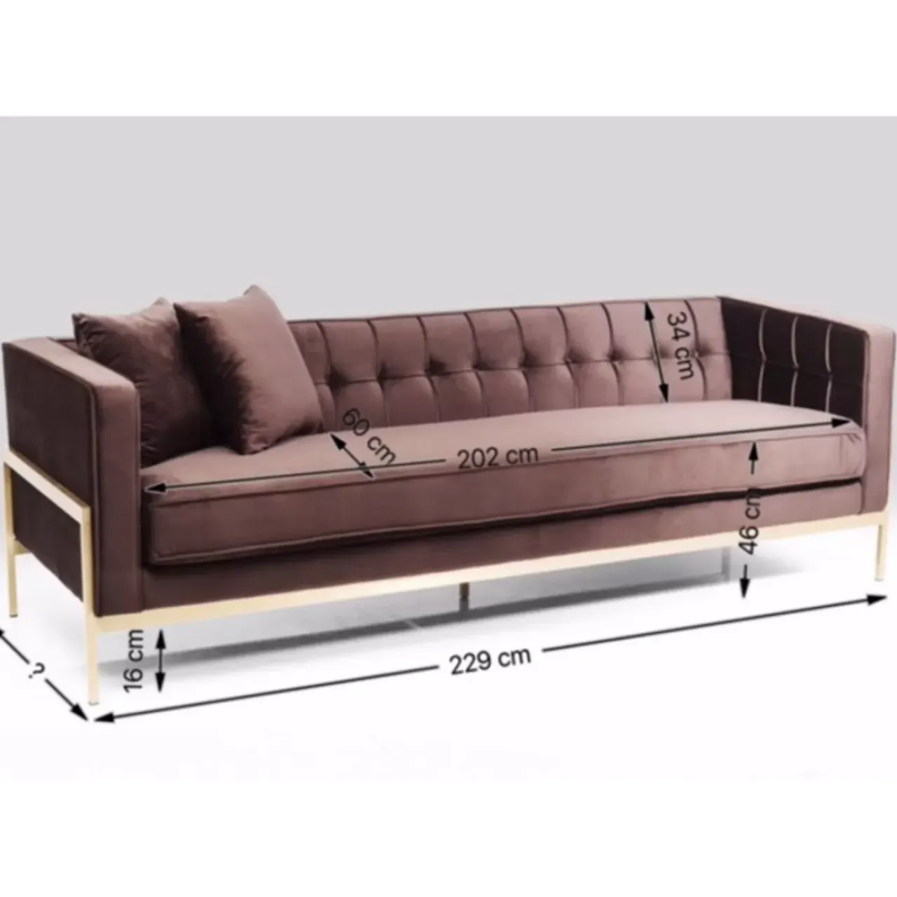 Sofas & Couches-KARE Design Sofa Loft 3-Sitzer Braun