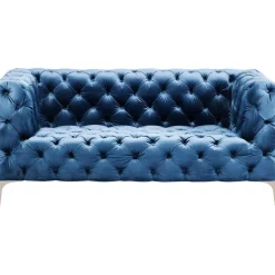 Sofas & Couches-KARE Design Sofa Look 2-Sitzer Velvet Blau
