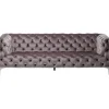 Sofas & Couches-KARE Design Sofa Look 3-Sitzer Velvet Grau
