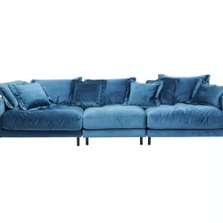 Sofas & Couches-KARE Design Sofa Lullaby 3-Sitzer Petrol
