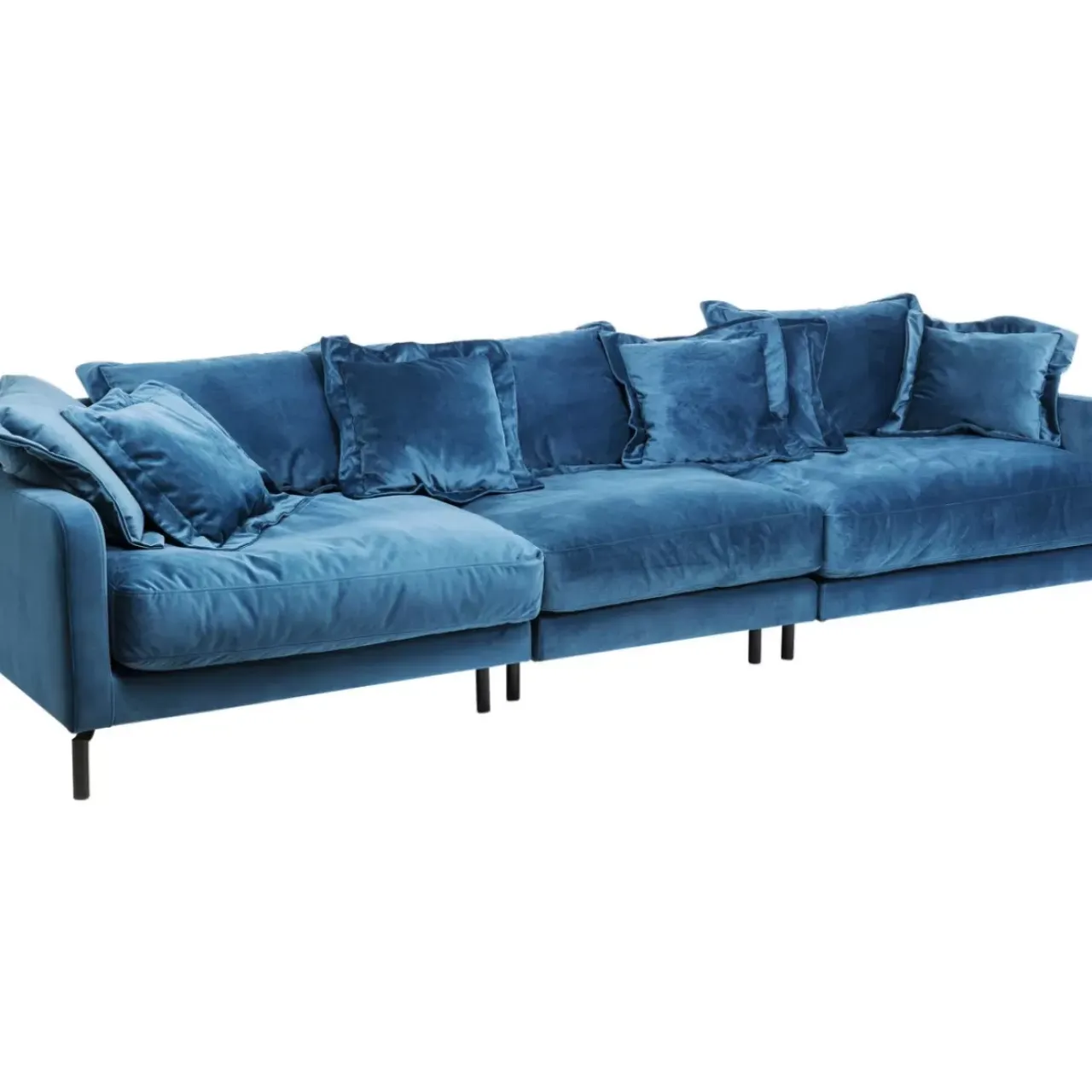 Sofas & Couches-KARE Design Sofa Lullaby 3-Sitzer Petrol