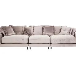 Sofas & Couches-KARE Design Sofa Lullaby 3-Sitzer Taupe