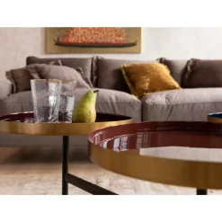 Sofas & Couches-KARE Design Sofa Lullaby 3-Sitzer Taupe
