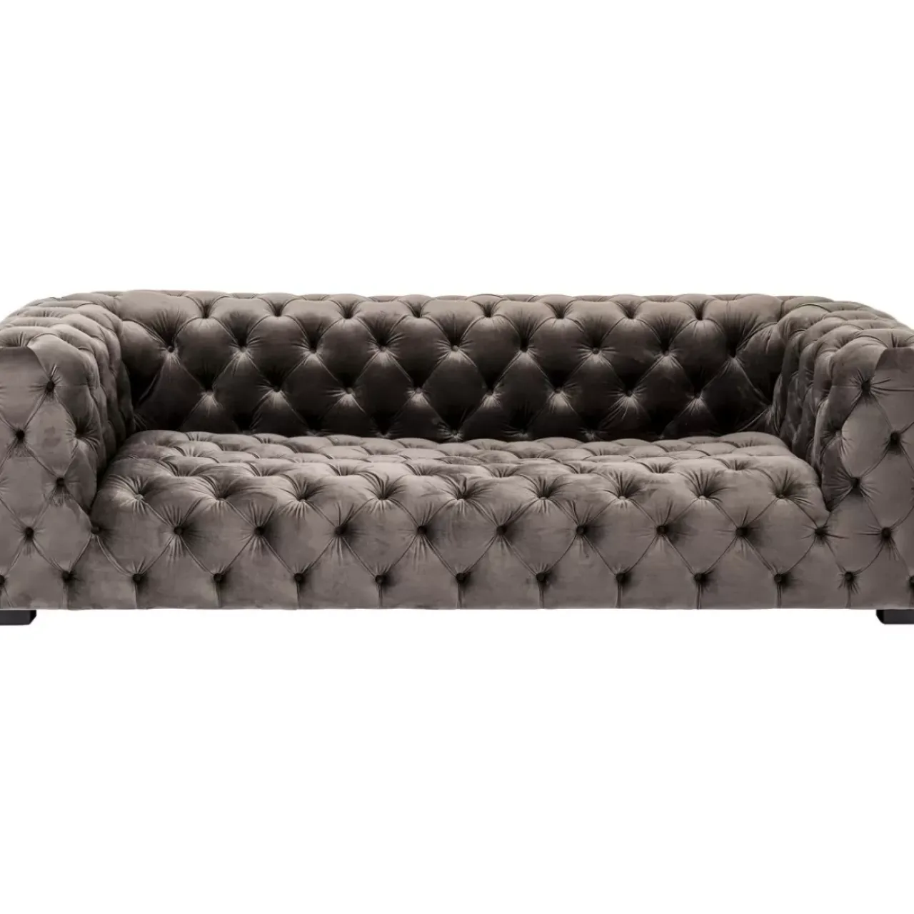 Sofas & Couches-KARE Design Sofa Metropol 3-Sitzer Grau 238Cm