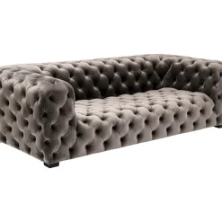 Sofas & Couches-KARE Design Sofa Metropol 3-Sitzer Grau 238Cm