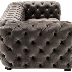 Sofas & Couches-KARE Design Sofa Metropol 3-Sitzer Grau 238Cm