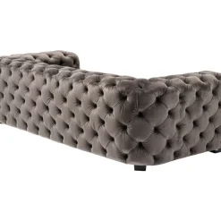 Sofas & Couches-KARE Design Sofa Metropol 3-Sitzer Grau 238Cm